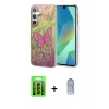 MARSİLYAN™- Galaxy A15 4G Kılıf Zirve Modern Prime - Siyah Joko Magic 5D Cam + Raze Metal Kamera Lens - SH