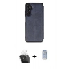 MARSİLYAN™- Galaxy A15 4G Kılıf Zirve Yansıma Serisi - Siyah Joko Magic 5D Cam + Kamera Lens Koruma Cam - SF