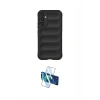 MARSİLYAN™- Galaxy A16 5G Kılıf Atlas Koleksiyonu - Siyah 3D Antistatik Seramik Nano Ekran Koruyucu