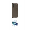 MARSİLYAN™- Galaxy A16 5G Kılıf Eksen Form Prime - Siyah 3D Antistatik Cam Ekran Koruyucu