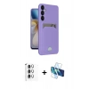MARSİLYAN™- Galaxy A16 5G Kılıf Vadi Çizgi Prime - Siyah 3D Antistatik Seramik Nano Ekran Koruyucu + Raze Metal Kamera Lens - GS