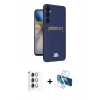 MARSİLYAN™- Galaxy A16 5G Kılıf Vadi Çizgi Prime - Siyah 3D Antistatik Seramik Nano Ekran Koruyucu + Raze Metal Kamera Lens - GS
