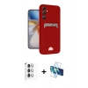 MARSİLYAN™- Galaxy A16 5G Kılıf Vadi Çizgi Prime - Siyah 3D Antistatik Seramik Nano Ekran Koruyucu + Raze Metal Kamera Lens - GS