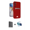 MARSİLYAN™- Galaxy A16 5G Kılıf Vadi Çizgi Prime - Siyah 3D Antistatik Seramik Nano Ekran Koruyucu + Raze Metal Kamera Lens - SH
