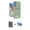 MARSİLYAN™- Galaxy A16 5G Kılıf Vadi Çizgi Prime - Siyah 3D Antistatik Seramik Nano Ekran Koruyucu + Raze Metal Kamera Lens - SH