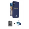 MARSİLYAN™- Galaxy A16 5G Kılıf Vadi Çizgi Prime - Siyah 3D Antistatik Seramik Nano Ekran Koruyucu + Raze Metal Kamera Lens - SH