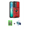 MARSİLYAN™- Galaxy A17 5G Kılıf Ahenk Klasik - Siyah 3D Antistatik Seramik Nano Ekran Koruyucu + Raze Metal Kamera Lens - GS