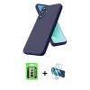 MARSİLYAN™- Galaxy A17 5G Kılıf Ahenk Serisi - Siyah 3D Antistatik Seramik Nano Ekran Koruyucu + Raze Metal Kamera Lens - GS