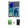 MARSİLYAN™- Galaxy A17 5G Kılıf Doruk Klasik Koleksiyonu - Siyah 3D Antistatik Hayalet Cam Ekran Koruyucu + Raze Metal Kamera Lens - GS