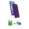 MARSİLYAN™- Galaxy A17 5G Kılıf İz Işık Koleksiyonu - Siyah 3D Antistatik Seramik Nano Ekran Koruyucu + Raze Metal Kamera Lens - GS