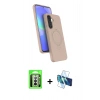 MARSİLYAN™- Galaxy A17 5G Kılıf İz Işık Koleksiyonu - Siyah 3D Antistatik Seramik Nano Ekran Koruyucu + Raze Metal Kamera Lens - GS