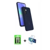 MARSİLYAN™- Galaxy A17 5G Kılıf İz Işık Koleksiyonu - Siyah 3D Antistatik Seramik Nano Ekran Koruyucu + Raze Metal Kamera Lens - GS