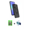 MARSİLYAN™- Galaxy A17 5G Kılıf İz Işık Koleksiyonu - Siyah 3D Antistatik Seramik Nano Ekran Koruyucu + Raze Metal Kamera Lens - GS