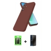 MARSİLYAN™- Galaxy A17 5G Kılıf Kozmos Yansıma Özel Seri - Siyah 3D Antistatik Hayalet Cam Ekran Koruyucu + Raze Metal Kamera Lens - SH