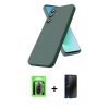MARSİLYAN™- Galaxy A17 5G Kılıf Kozmos Yansıma Özel Seri - Siyah 3D Antistatik Hayalet Cam Ekran Koruyucu + Raze Metal Kamera Lens - SH