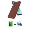 MARSİLYAN™- Galaxy A17 5G Kılıf Kozmos Yansıma Özel Seri - Siyah 3D Antistatik Seramik Nano Ekran Koruyucu + Raze Metal Kamera Lens - GS