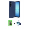 MARSİLYAN™- Galaxy A17 5G Kılıf Nova Işık - Siyah 3D Antistatik Seramik Nano Ekran Koruyucu + Raze Metal Kamera Lens - GS