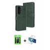 MARSİLYAN™- Galaxy A17 5G Kılıf Siluet Işık Serisi - Siyah 3D Antistatik Seramik Nano Ekran Koruyucu + Raze Metal Kamera Lens - SH