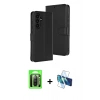 MARSİLYAN™- Galaxy A17 5G Kılıf Siluet Işık Serisi - Siyah 3D Antistatik Seramik Nano Ekran Koruyucu + Raze Metal Kamera Lens - SH