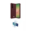 MARSİLYAN™- Galaxy A17 5G Kılıf Vadi Çizgi Prime - Siyah 3D Antistatik Cam Ekran Koruyucu