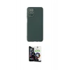 MARSİLYAN™- Galaxy A22 Kılıf Çekirdek Modern Serisi - Şeffaf Temperli Cam Ekran Koruyucu