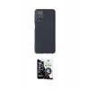 MARSİLYAN™- Galaxy A22 Kılıf Çekirdek Modern Serisi - Şeffaf Temperli Cam Ekran Koruyucu