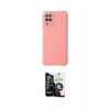 MARSİLYAN™- Galaxy A22 Kılıf Çekirdek Modern Serisi - Şeffaf Temperli Cam Ekran Koruyucu