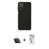 MARSİLYAN™- Galaxy A22 Kılıf Çekirdek Modern Serisi - Şeffaf Uv Polymer Nano Ekran Koruyucu + Kamera Lens Koruma Cam - SF