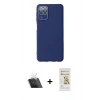 MARSİLYAN™- Galaxy A22 Kılıf Çekirdek Modern Serisi - Siyah Mat Seramik Nano Ekran Koruyucu + Kamera Lens Koruma Cam - SF
