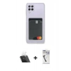 MARSİLYAN™- Galaxy A22 Kılıf Doruk Klasik Koleksiyonu - Şeffaf Uv Polymer Nano Ekran Koruyucu + Kamera Lens Koruma Cam - SF