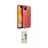 MARSİLYAN™- Galaxy A22 Kılıf Doruk Klasik Özel Seri - Siyah 20D Premium Cam Ekran Koruyucu