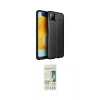 MARSİLYAN™- Galaxy A22 Kılıf Doruk Klasik Özel Seri - Siyah 20D Premium Cam Ekran Koruyucu