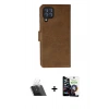MARSİLYAN™- Galaxy A22 Kılıf Siluet Işık Serisi - Şeffaf Temperli Cam Ekran Koruyucu + Kamera Lens Koruma Cam - SF