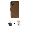 MARSİLYAN™- Galaxy A22 Kılıf Siluet Işık Serisi - Şeffaf Uv Polymer Nano Ekran Koruyucu + Kamera Lens Koruma Cam - SF
