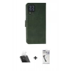 MARSİLYAN™- Galaxy A22 Kılıf Siluet Işık Serisi - Şeffaf Uv Polymer Nano Ekran Koruyucu + Kamera Lens Koruma Cam - SF