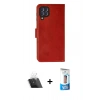 MARSİLYAN™- Galaxy A22 Kılıf Siluet Işık Serisi - Siyah 5D Eko Cam Ekran Koruyucu + Kamera Lens Koruma Cam - SF