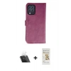 MARSİLYAN™- Galaxy A22 Kılıf Siluet Işık Serisi - Siyah Mat Seramik Nano Ekran Koruyucu + Kamera Lens Koruma Cam - SF