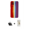 MARSİLYAN™- Galaxy A22 Kılıf Yadigar Çizgi - Siyah Mat Seramik Nano Ekran Koruyucu + Şeffaf Kamera Lens Koruma Cam