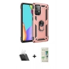 MARSİLYAN™- Galaxy A23 4G Kılıf Ahenk Klasik Koleksiyonu - Siyah 20D Premium Cam Ekran Koruyucu + Kamera Lens Koruma Cam - SF