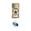 MARSİLYAN™- Galaxy A23 4G Kılıf Ahenk Klasik - Siyah 3D Antistatik Cam Ekran Koruyucu