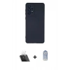 MARSİLYAN™- Galaxy A23 4G Kılıf Ahenk Serisi - Siyah Joko Magic 5D Cam + Kamera Lens Koruma Cam - SF