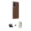 MARSİLYAN™- Galaxy A23 4G Kılıf Atlas Form - Siyah 20D Premium Cam Ekran Koruyucu + Kamera Lens Koruma Cam - SF
