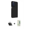 MARSİLYAN™- Galaxy A23 4G Kılıf Atlas Form - Siyah 20D Premium Cam Ekran Koruyucu + Kamera Lens Koruma Cam - SF