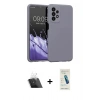 MARSİLYAN™- Galaxy A23 4G Kılıf Kozmos Yansıma Özel Seri - Şeffaf Pasifik Cam Ekran Koruyucu + Kamera Lens Koruma Cam - SF