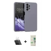 MARSİLYAN™- Galaxy A23 4G Kılıf Kozmos Yansıma Özel Seri - Siyah 20D Premium Cam Ekran Koruyucu + Kamera Lens Koruma Cam - SF