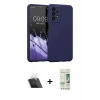 MARSİLYAN™- Galaxy A23 4G Kılıf Kozmos Yansıma Özel Seri - Siyah 20D Premium Cam Ekran Koruyucu + Kamera Lens Koruma Cam - SF