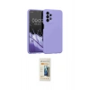 MARSİLYAN™- Galaxy A23 4G Kılıf Kozmos Yansıma Özel Seri - Siyah 6D Mat Seramik Hayalet Nano Ekran Koruyucu