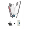 MARSİLYAN™- Galaxy A23 4G Kılıf Ufuk Klasik - Şeffaf Pasifik Cam Ekran Koruyucu + Kamera Lens Koruma Cam - SF