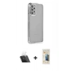 MARSİLYAN™- Galaxy A23 4G Kılıf Vadi Minimal - Siyah 6D Mat Seramik Hayalet Nano Ekran Koruyucu + Kamera Lens Koruma Cam - SF