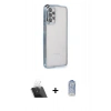 MARSİLYAN™- Galaxy A23 4G Kılıf Vadi Minimal - Siyah Joko Magic 5D Cam + Kamera Lens Koruma Cam - SF